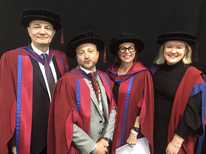ION professors at graduation ceremony