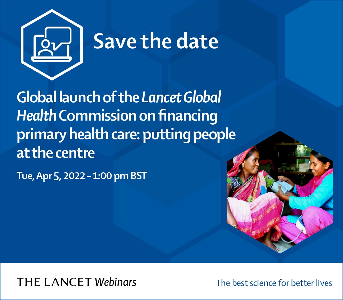 Future Health Systems (@futurehealthsys) on Twitter photo Getting #Health financing right is critical for driving effective, efficient and equitable #PHC.
Join the launch of the <a href="/LancetGH/">The Lancet Global Health</a> Commission on Financing PHC on 5 April.
Register: tinyurl.com/mtu9jsd6
<a href="/LSHTM/">London School of Hygiene & Tropical Medicine</a> #UHC #healthforall Getting #Health financing right is critical for driving effective, efficient and equitable #PHC.
Join the launch of the <a href="/LancetGH/">The Lancet Global Health</a> Commission on Financing PHC on 5 April.
Register: tinyurl.com/mtu9jsd6
<a href="/LSHTM/">London School of Hygiene & Tropical Medicine</a> #UHC #healthforall