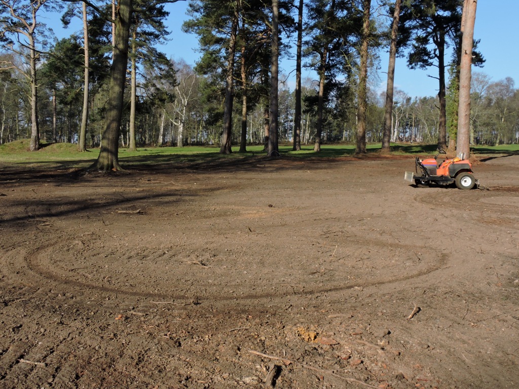 igcecology1's tweet image. After 2 1/2 week delay clearing up damage from #stormeunice back onto ecology work @PurdisHeathGolf this week. Prep work to all our heath restoration areas complete ready for seed over next 2 weeks. Found this old golf ball with square dimples, not seen one before @Ecology1BIGGA