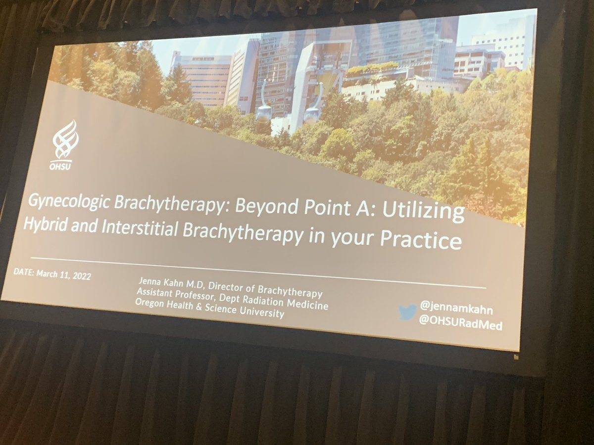 IvyRadOncMD's tweet photo. Addressing the role of #brachy &amp; hybrid applicators by @jennamkahn #ACRO22 to increase dose to tumor &amp; decrease dose to organs at risk to improve #CervicalCancer outcomes. @ACRORadOnc @ACROresident #ThisIsBrachy https://t.co/s5cXt4jVZg