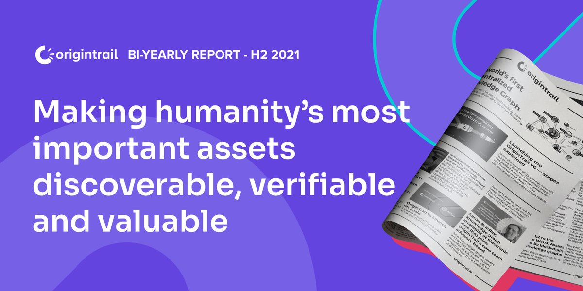 📰H2 2021 REPORT covers significant events that shaped strong fundamentals to amplify the impact of world-class 🌍 organizations &amp; individuals using OriginTrail Decentralized Knowledge Graph.

What was your favourite event?

Read the report 👉 bit.ly/H2-2021-Report
