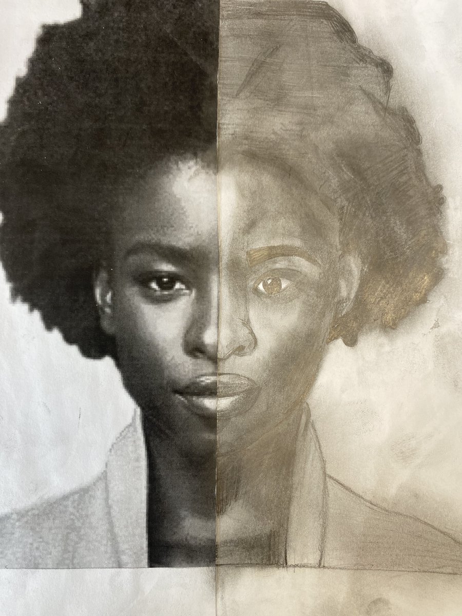 MissR_Classroom's tweet photo. ✨ Adding to this spectacular collection ✨ Some more incredible artwork from my grade 8 students! #BlackHistoryMonth #ElementaryVisualArts https://t.co/6V7XZcvS2W
