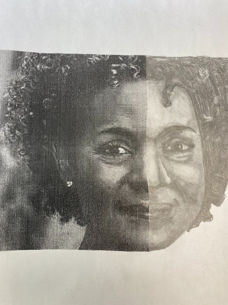 MissR_Classroom's tweet photo. ✨ Adding to this spectacular collection ✨ Some more incredible artwork from my grade 8 students! #BlackHistoryMonth #ElementaryVisualArts https://t.co/6V7XZcvS2W
