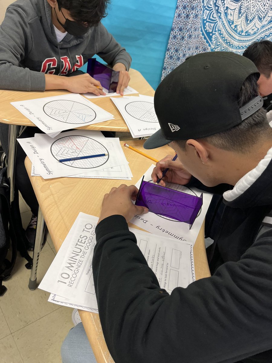 MsMattAPHS's tweet photo. SEL Activities - Making Mandalas  #symmetry #math #culture #mindfullness #miras @Asbury_ParkSD @fancynancy613 https://t.co/KFd6XtMgr5