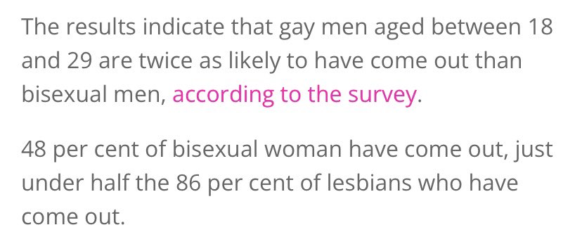 We really need to have a conversation about why bi men are so unlikely to come out