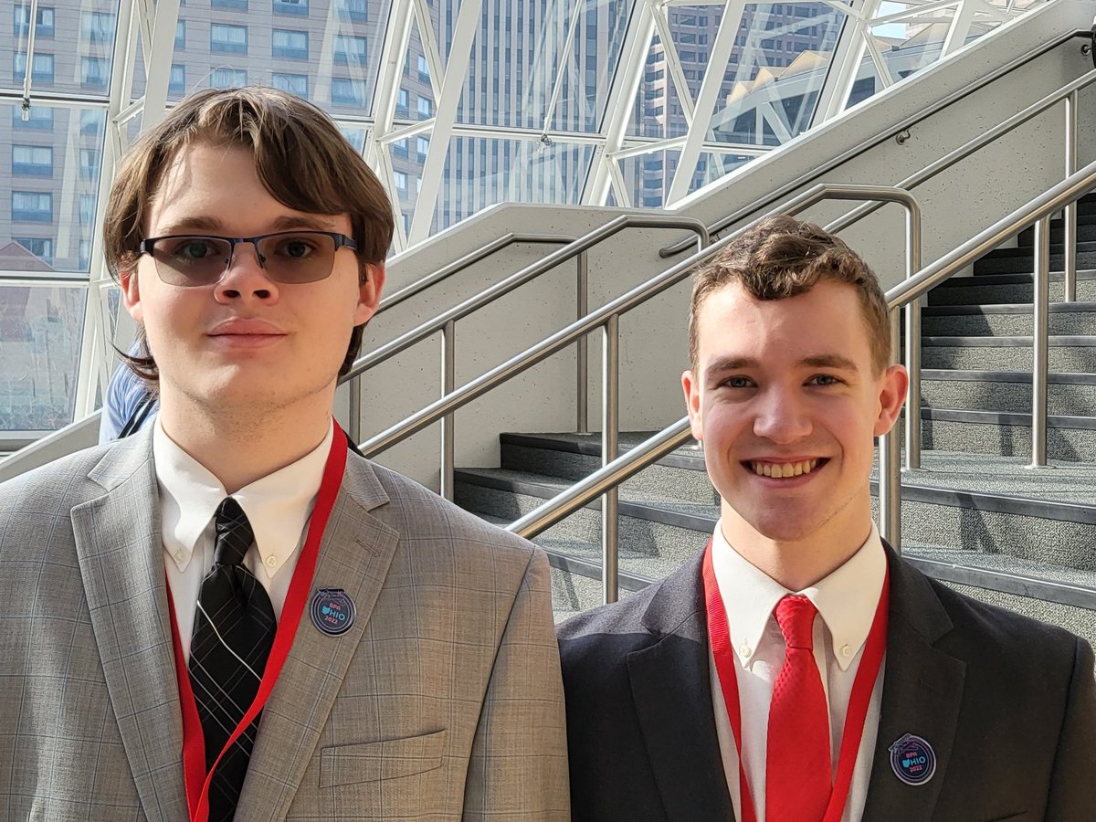 MrWord419's tweet photo. Also congrats to Cody (right) for making it to States! He also will complete alongside Liam in Web App Team at nationals! https://t.co/b4OUsMV3sP
