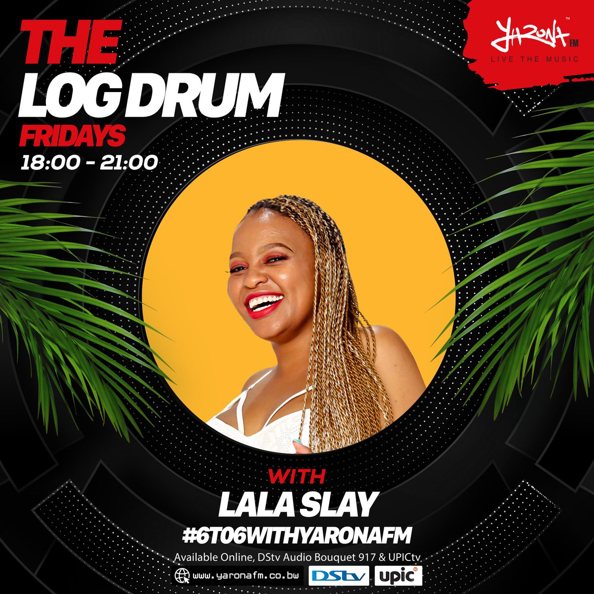 yaronafm's tweet photo. @lalaslay_ is on #TheLogdrum with another BANGING show! 🎶🔥📻💯 TUNE IN for #YanoChat & iLogdrumMix to get your weekend activated!! 🤙🏽
📲Whatsapp: +267 3911066
📲SMS : 16106
☎️Studio Line: +267 3911066
🖥 DStv Channel 917
🖥 UPICtv
🌐https://t.co/Af30HQ5216 https://t.co/yUqasZrPnr