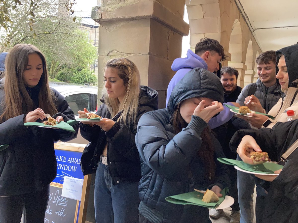 Now we just had to taste some Buxton pudding from ⁦<a href="/BuxtonEmporium/">Buxton's Gem</a>⁩ . Recommended you know by ⁦<a href="/HairyBikers/">Hairy Bikers</a>⁩ and now recommended by ⁦<a href="/TrentUni/">Nottingham Trent University</a>⁩ . A taste of Buxton tour has something for everyone