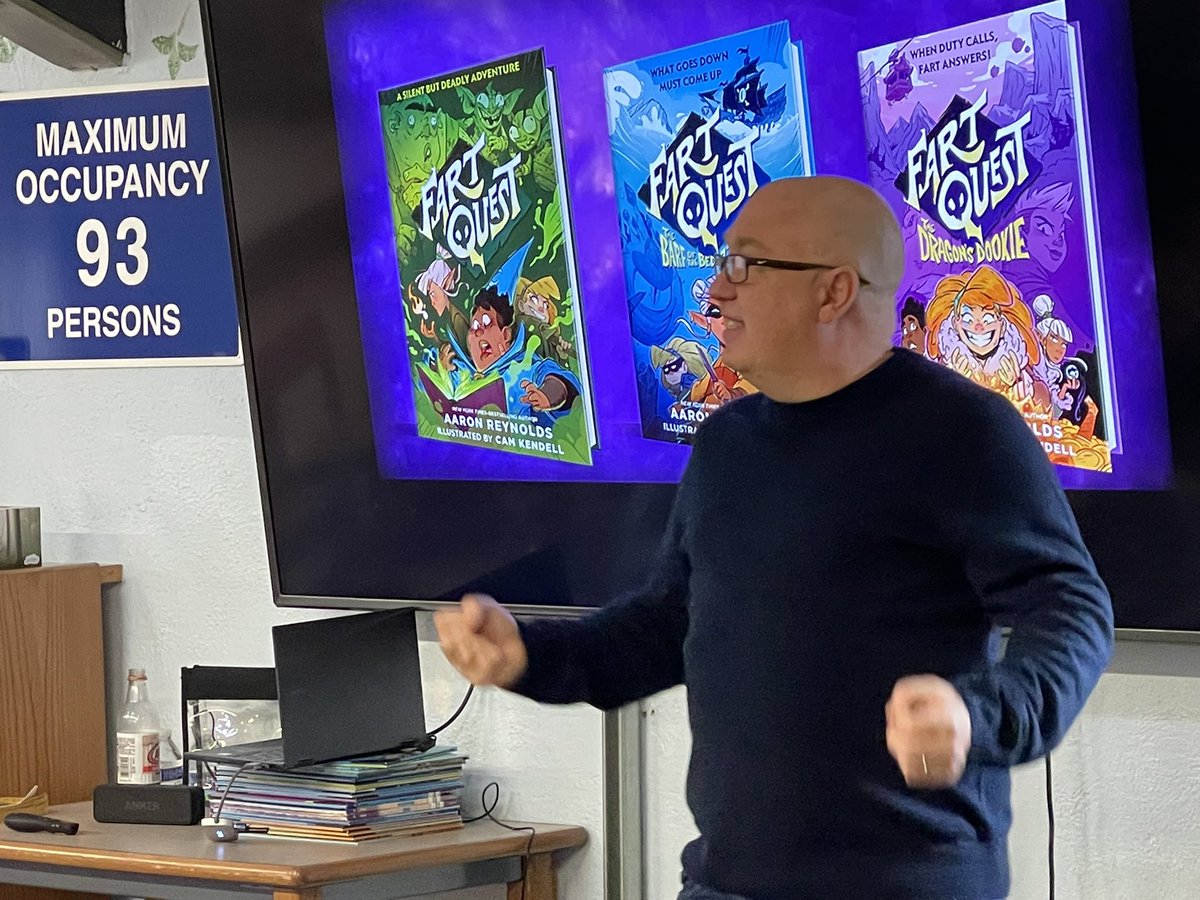 LibraryLau's tweet image. Aaron Reynolds at Ravinia. Big hit!!#Raviniarocks