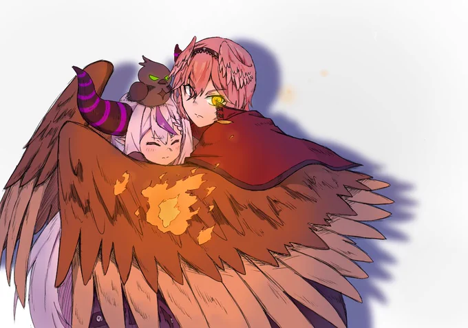 #Luillust #laplus_artdesu 
総帥を守る幹部 