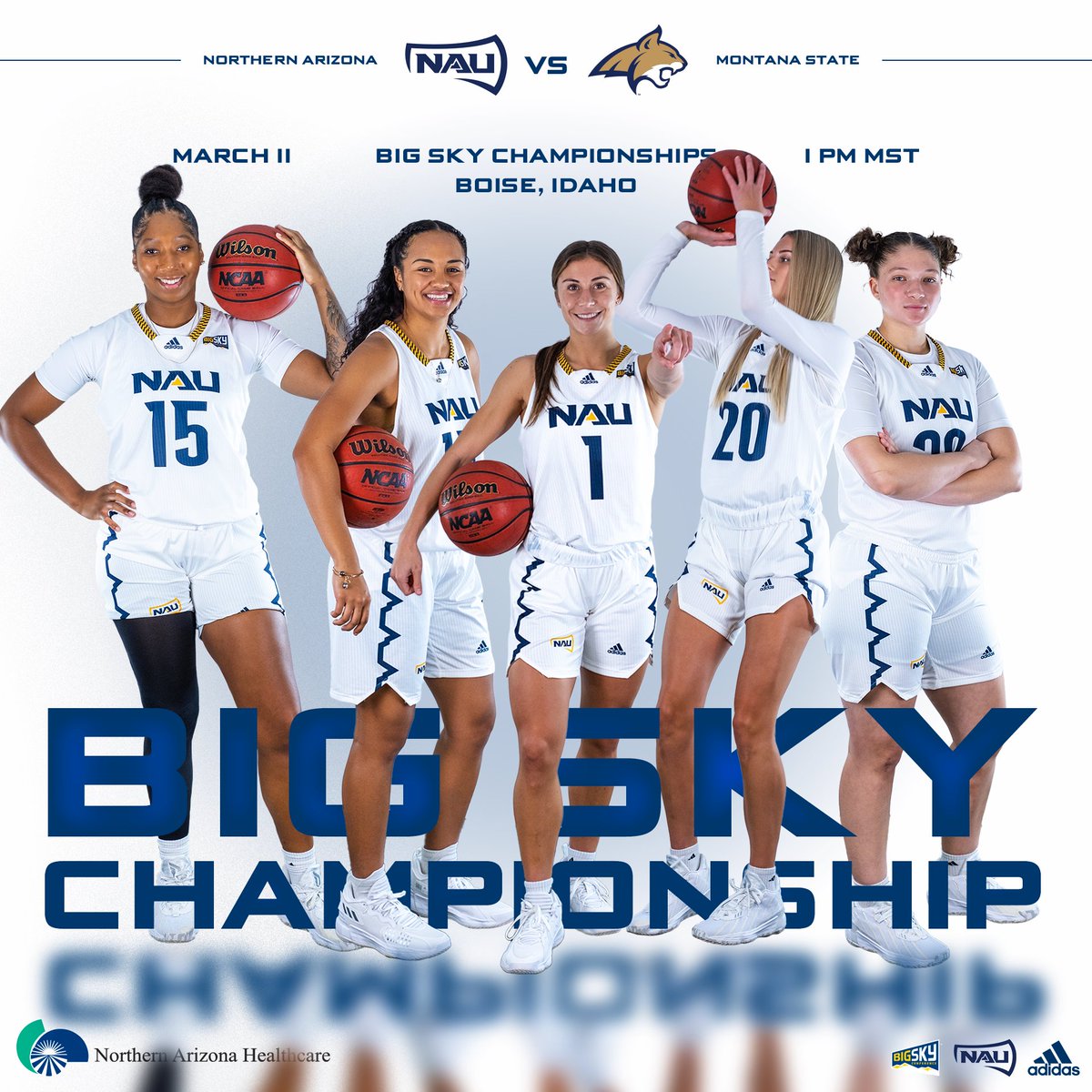 NAUAthletics's tweet photo. Championship Friday.

@NAU_WBB takes on Montana State today at 1pm for the @BigSkyConf Championship game!!
#NAUStrong https://t.co/34b6jFda3e