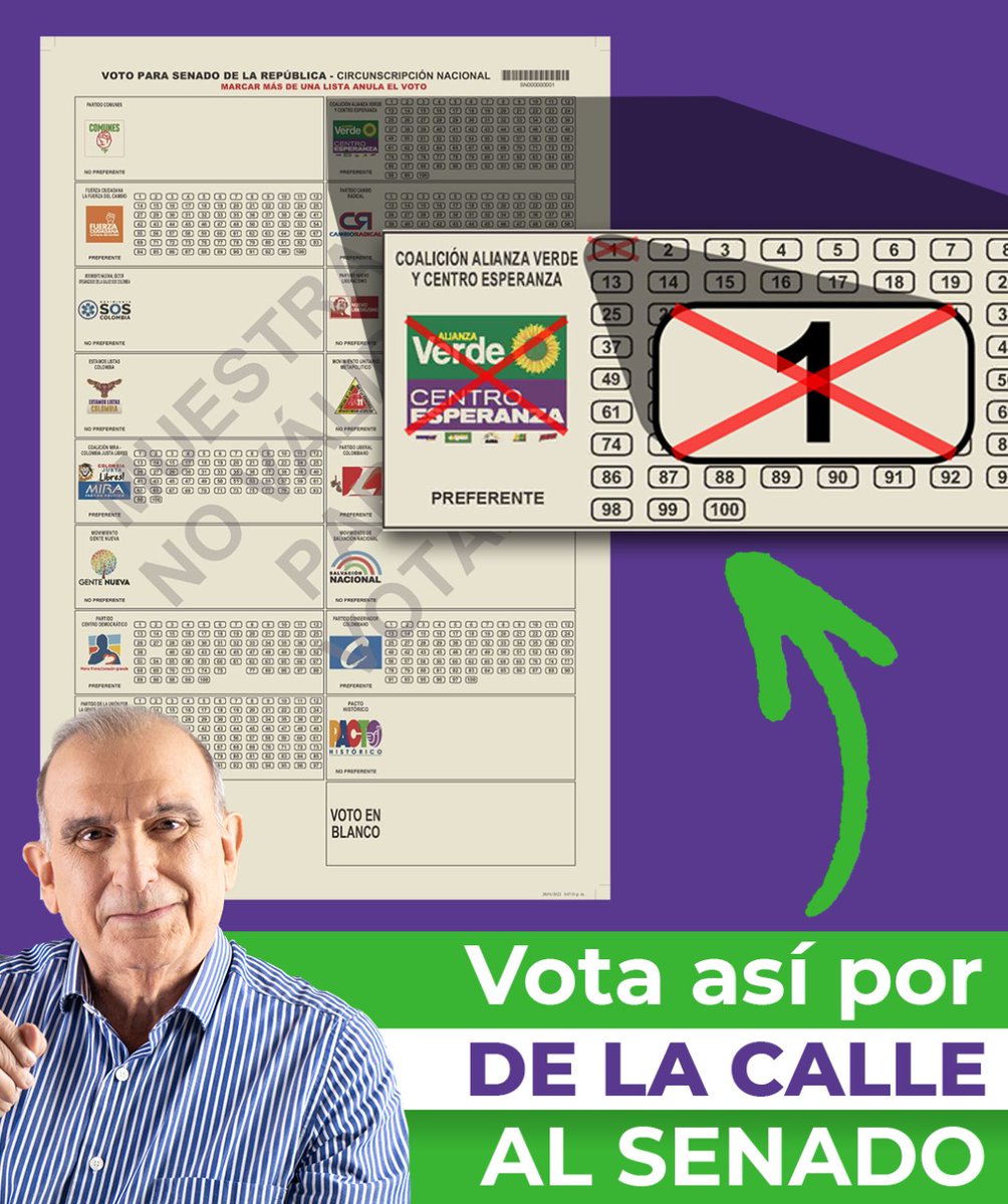 AntioquiaHDLC's tweet photo. RT @DeLaCalleHum: @MissChio1234 Claudia qué alegría contar con tu apoyo en medio de tanta polarización. Mira, así debes votar por mi, y si gustas, comparte esta información. ¡Un gran abrazo! https://t.co/pjADcCwedw