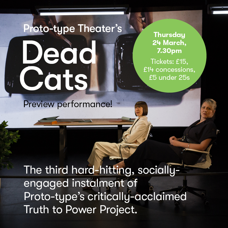 thespringhavant's tweet image. In rooms like this room people lie. Not little lies, the kinds of lies that kill people, or worse…

@Proto_type bring a preview of their extraordinary work #DeadCats to The Spring on March 24. If you do just one thing today, you should buy a ticket!

thespring.co.uk/whats-on/proto…