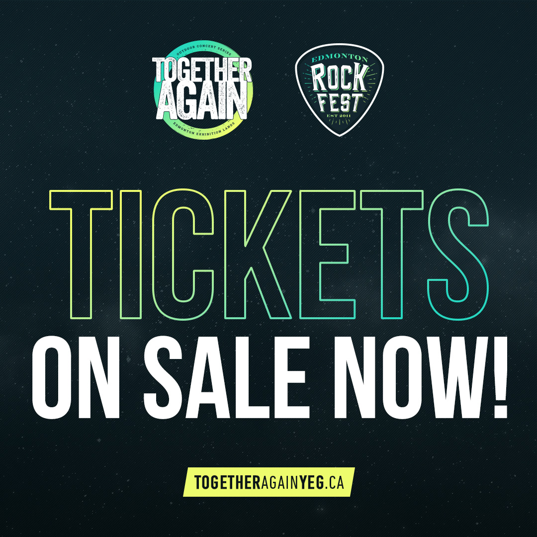 🙃 TICKETS ON SALE NOW! 🎟

Head on over to TogetherAgainYEG.ca to get your tickets while they last and don't forget to tag who you are bringing with you in the comments below! 

THIS IS GOING TO ROCK 🎸