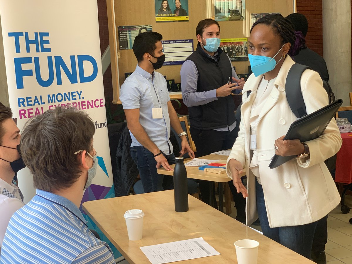 MUNBusiness's tweet photo. Participating in @MemorialU clubs &amp; societies is a great way to meet people, learn new skills &amp; gain experience that can apply towards your career aspirations. Thank you to members of @TheFundMun, @Enactus_MUN &amp; the consulting club who chatted with our students.

#MUNCareerWeek https://t.co/owaRJu8sCc