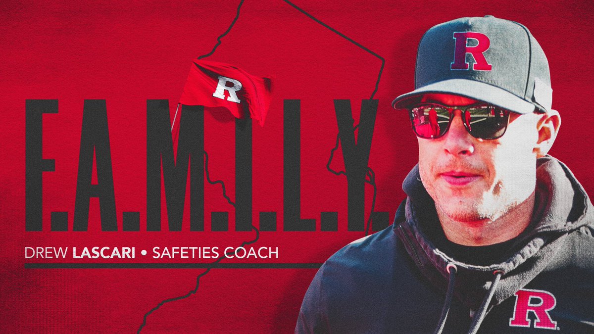 RFootball's tweet photo. Drew Lascari has been elevated to Safeties Coach ‼️

@CoachDrewRU | #CHOP | 🪓 https://t.co/sXvKbTMzQJ