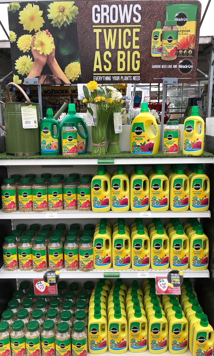 BellisBrothers's tweet photo. Time to get stocked up ready for the gardening season! #miraclegro #plantfeed #gardencentre #wrexham https://t.co/53XqKvhH59