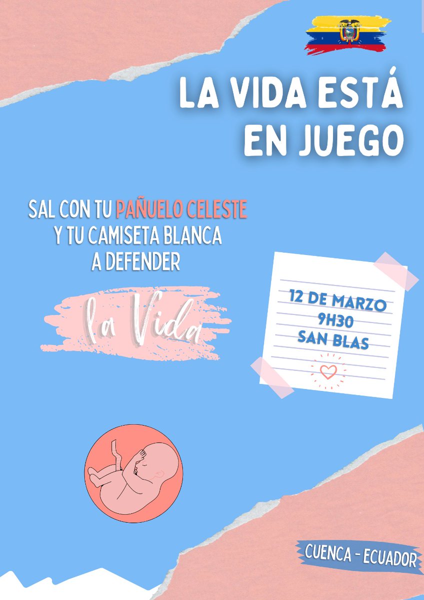 PROVIDA19's tweet photo. Cuenca se levanta, al igual que el resto de cuidades. Estimado @LassoGuillermo como nuestro presidente le pedimos con la humildad y firmeza que caracteriza a los ecuatorianos (mayoritariamente PROVIDAS) #VetoTOTAL a la ley de aborto por violación. #SiALaVida https://t.co/xdE0ASK6kR
