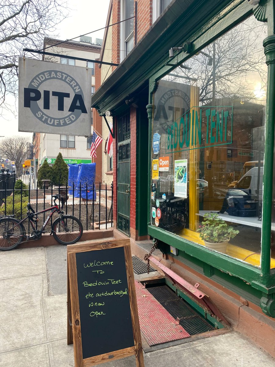 AtlanticAveLDC's tweet image. Good news! Bedouin Tent's backyard is now open 😍- 405 Atlantic Avenue

#bedouintent #backyarddining #brooklynrestaurant #pitabread #middleeastern #middleeasterncuisine #datenight #brooklyneats #brooklynfood #atlanticavenue #atlanticave #shopping #dinelocal #thingstodo