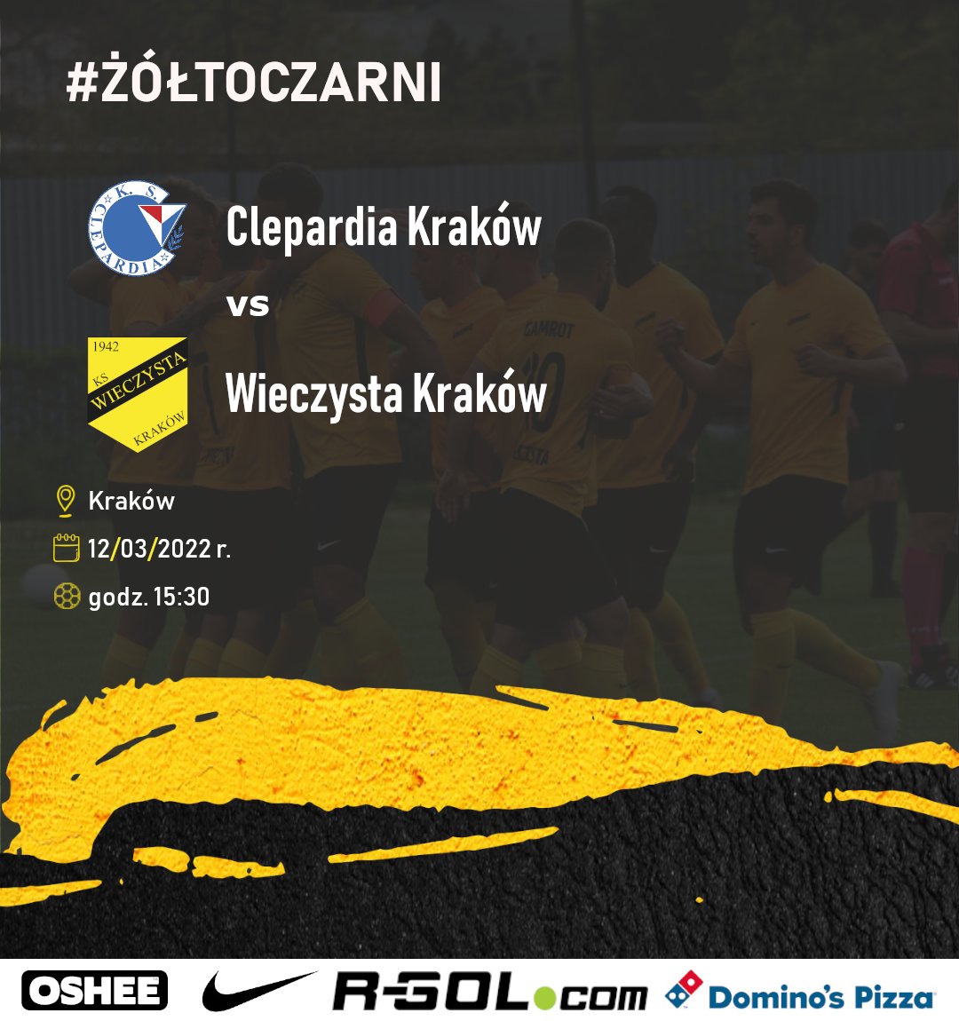 Wieczysta's tweet photo. Rozpoczynamy piłkarską wiosnę! W sobotę o godz. 15:30 w pierwszym meczu rundy rewanżowej zmierzymy się z drużyną Clepardii Kraków.

⚽️ KS Clepardia Kraków - Wieczysta Kraków
🏟️ Kraków, ul. Fieldorfa Nila 5
📅 sobota, 12.03.2022 r.
🕙 15:30
🎥 https://t.co/lnWXyy57C5 https://t.co/mHp5UoMdrg