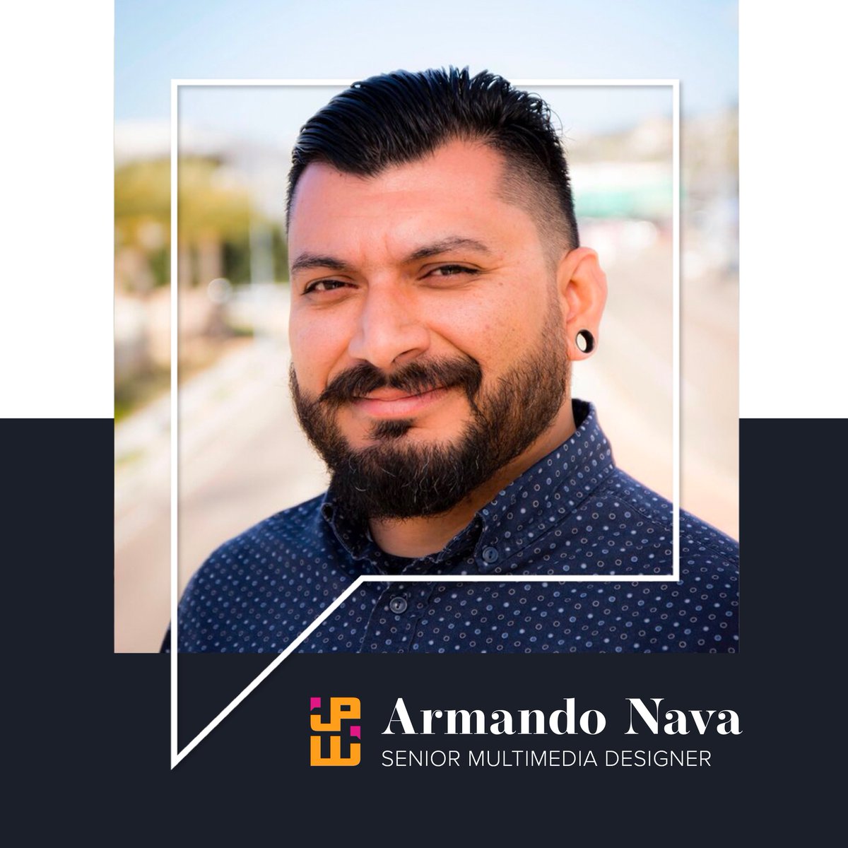 jpwcomm's tweet photo. Meet Armando: Our senior multimedia designer who enjoys #creative challenges. It's no secret that Armando is a creative powerhouse, but did you know he plays guitar? Find his music at https://t.co/6tCx18U3Bx. Learn more about Armando: https://t.co/Qf1ylQYyxk
#FollowYourPassion https://t.co/S7z2u0ss87