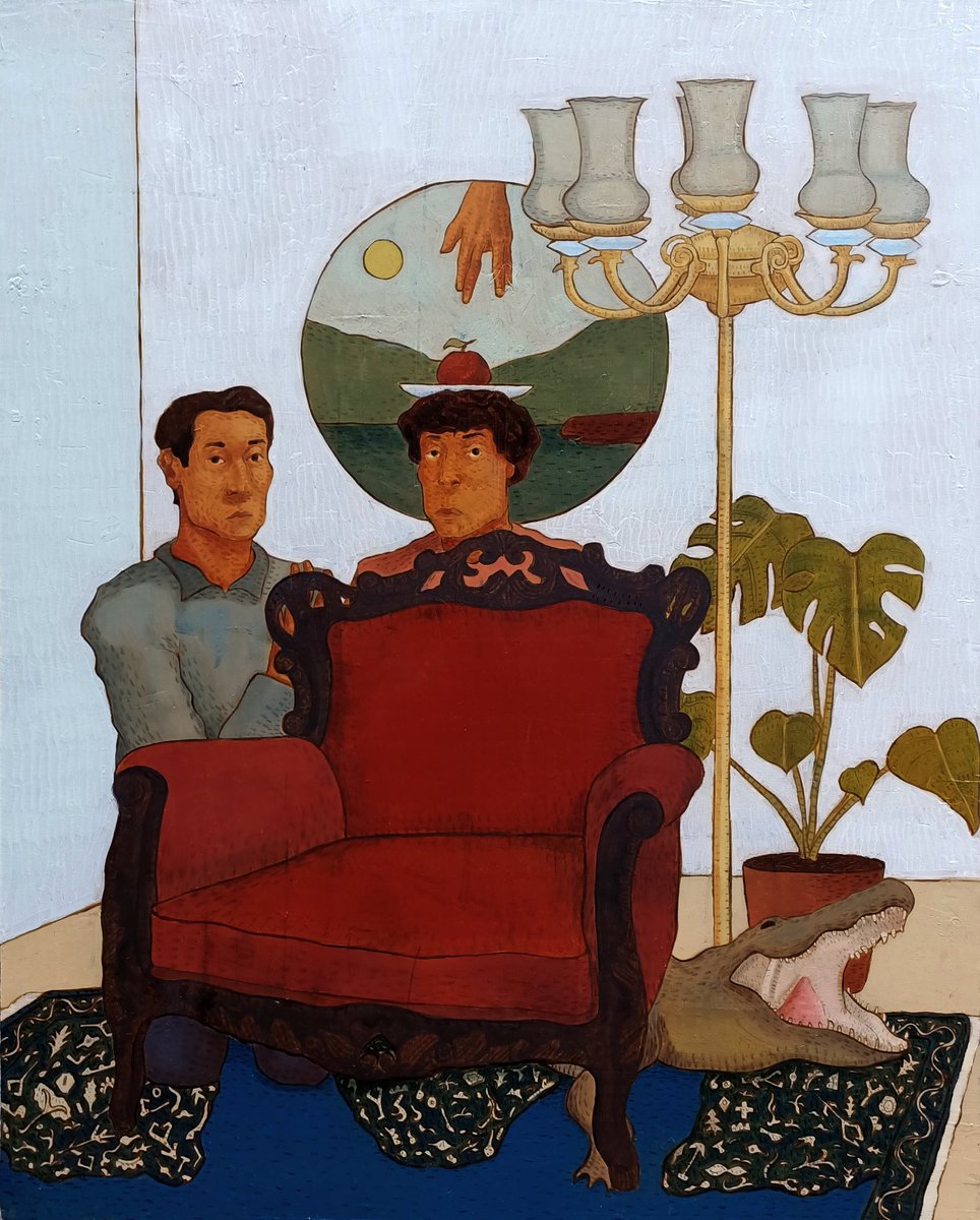 sefa_catuk's tweet photo. "Koltuğun gölgeleri " "Shadows of the seat". Mağara Alegorisi. Oil on Canvas 100x80 cm 2022.
.
Duyumsadığımız görüntüler gerçeğin bozulmuş gölgeleridir. 
.
#art #arte #kunst #contemporaryart #contemporaryartist #artfair #work #artwork #artist #atelier #figure #gallery #exhibition https://t.co/hbFSPRDdS6