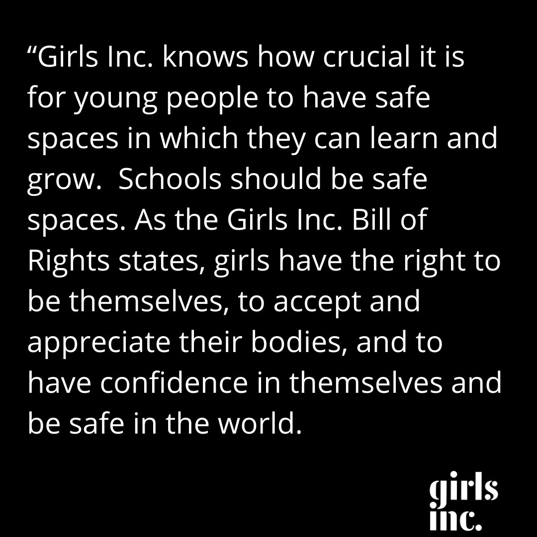 GirlsIncOC's tweet photo. A statement from Girls Inc. National regarding the advancement of the Florida bill to ban LGBTQ+ discussion in schools. "Girls Inc. stands with you and will continue to advocate with and for you, for a safe and healthy world for all." #girlsincoc #girlsinc #strongsmartbold https://t.co/DMzyWEf4Hg
