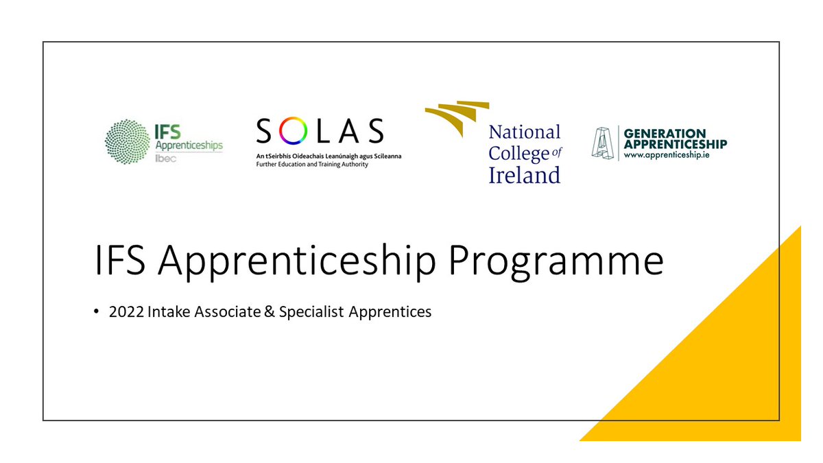IFSApprentice's tweet photo. We are currently taking applications for this years intake of IFS Associate and Specialist Apprentices.  

To apply please click the link below.  Applications close at midnight on Thursday, 31st March.
https://t.co/GYJQjGcFWC https://t.co/hgoKN0U0km