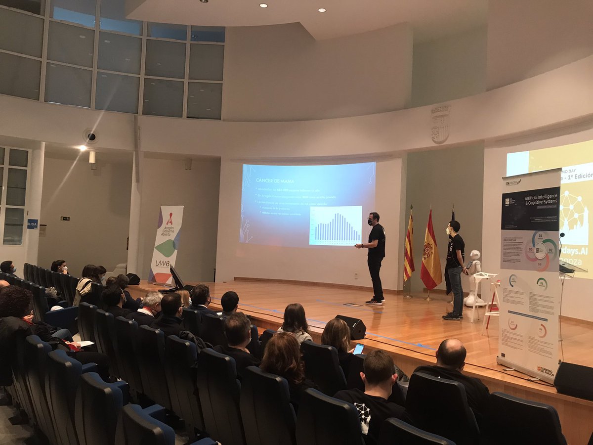 sasnoa's tweet photo. Aplicación de la Inteligencia Artificial a ámbitos de tanto impacto social como el #CáncerdeMama para su detección temprana
Proyectazo #MaMamIA presentado en @ITAINNOVA
Dentro del programa #SaturdayAI en colaboración con @laaab_es
#DemoDayZaragoza https://t.co/Ur6BcyZG9z