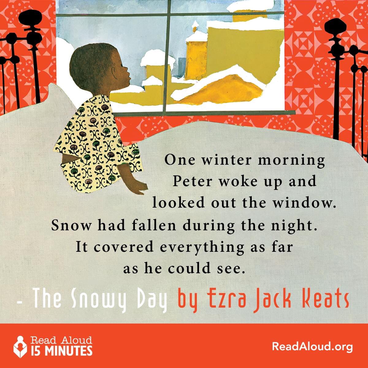 WagonRead's tweet photo. It’s a Snowy Day in Norman! Today marks the birthday of Ezra Jack Keats (1916-1983), a pioneer in American children's literature. https://t.co/LgJHh95cyN