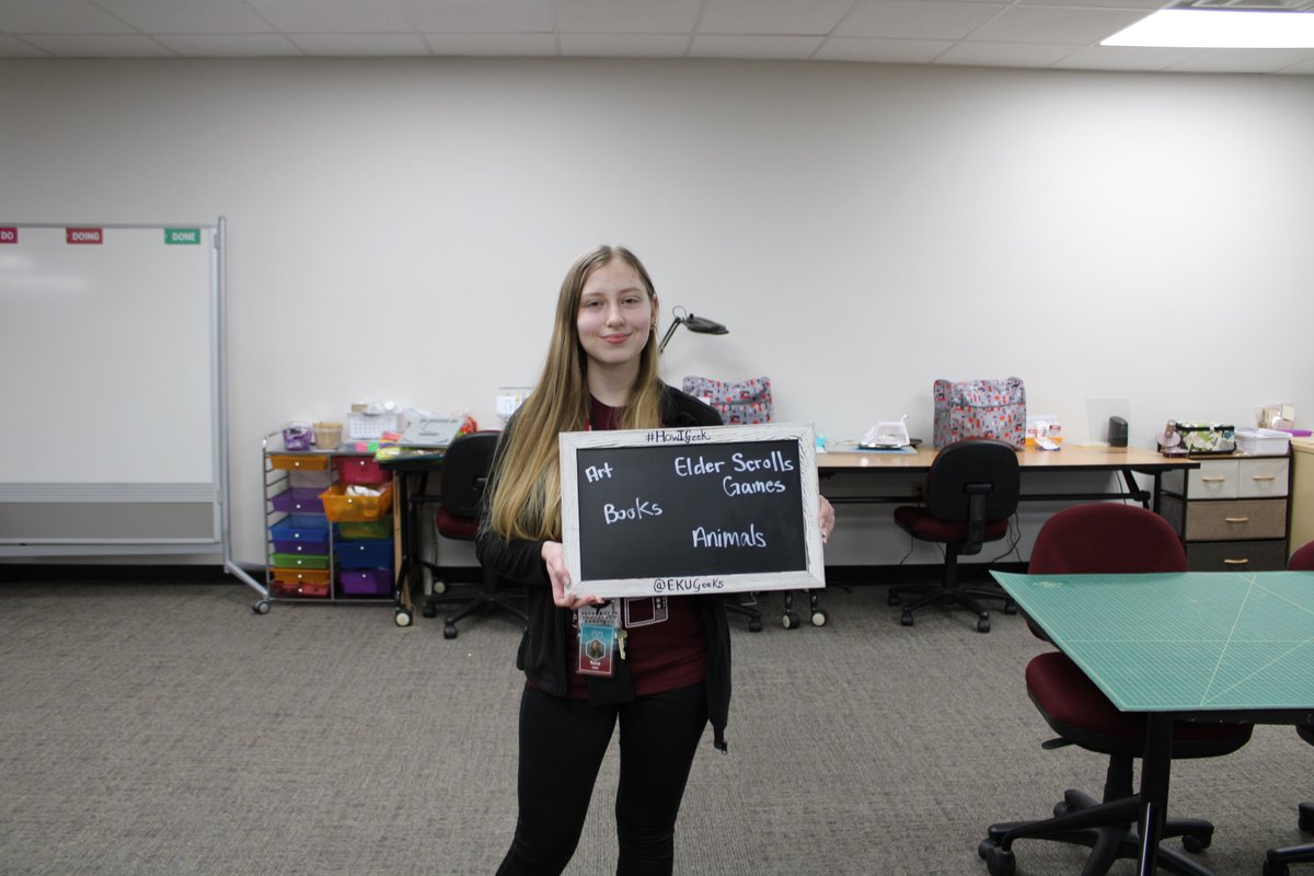 EKUGEEKS's tweet photo. This week's edition of How I Geek! Comment below how you geek!
#eku #ekugeeks #howigeek https://t.co/RbNVgUTuKO