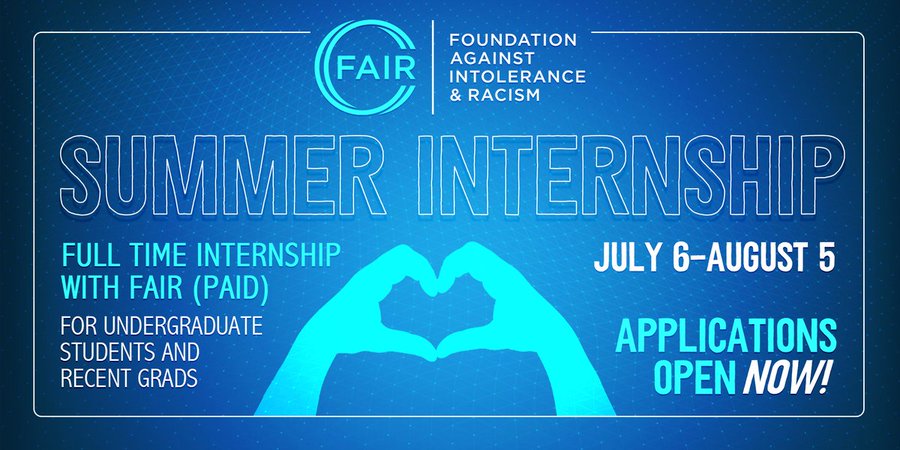 HdxAcademy's tweet image. Check out the important work our friends are doing: 

1. @fairforall_org Summer Internship Opportunity 👇

FAIR is seeking highly motivated, open-minded, and #ProHuman undergraduate students &amp;amp; recent graduates for a paid, full-time summer internship ☀️

Fairforall.org/intern-at-fair/