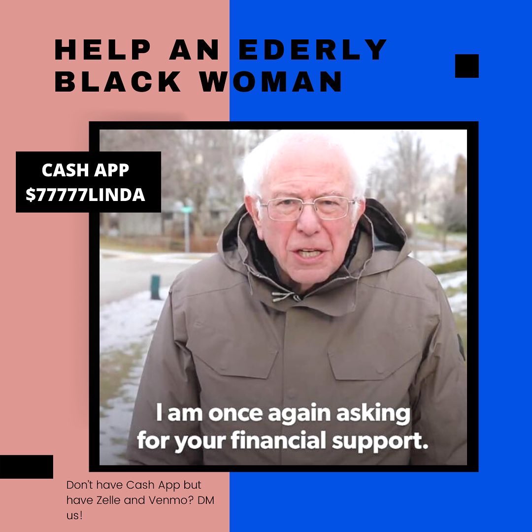 otownsquadd's tweet photo. We are still raising money for Linda, an elderly Black woman with a fatal disease. Her cash app is $77777Linda. If you don’t have a cash app, but want to donate, DM us! https://t.co/DqnWcrPyay