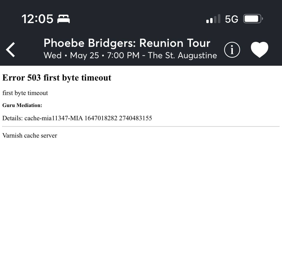 comradehal's tweet image. ticketmaster is soooo crusty just let me see phoebe