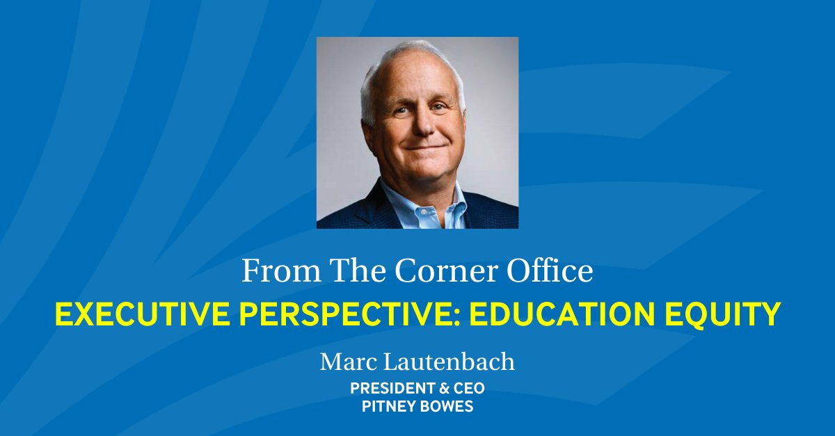 IN THE NEWS: <a href="/PitneyBowes/">Pitney Bowes</a> President &amp; CEO Marc Lautenbach makes the case for why companies should help students thrive, highlighting our partnership on the Fairfield County Business Collaborative for Education Equity. Learn more: FCCFoundation.org/lautenbach #ClosingTheOpportunityGap