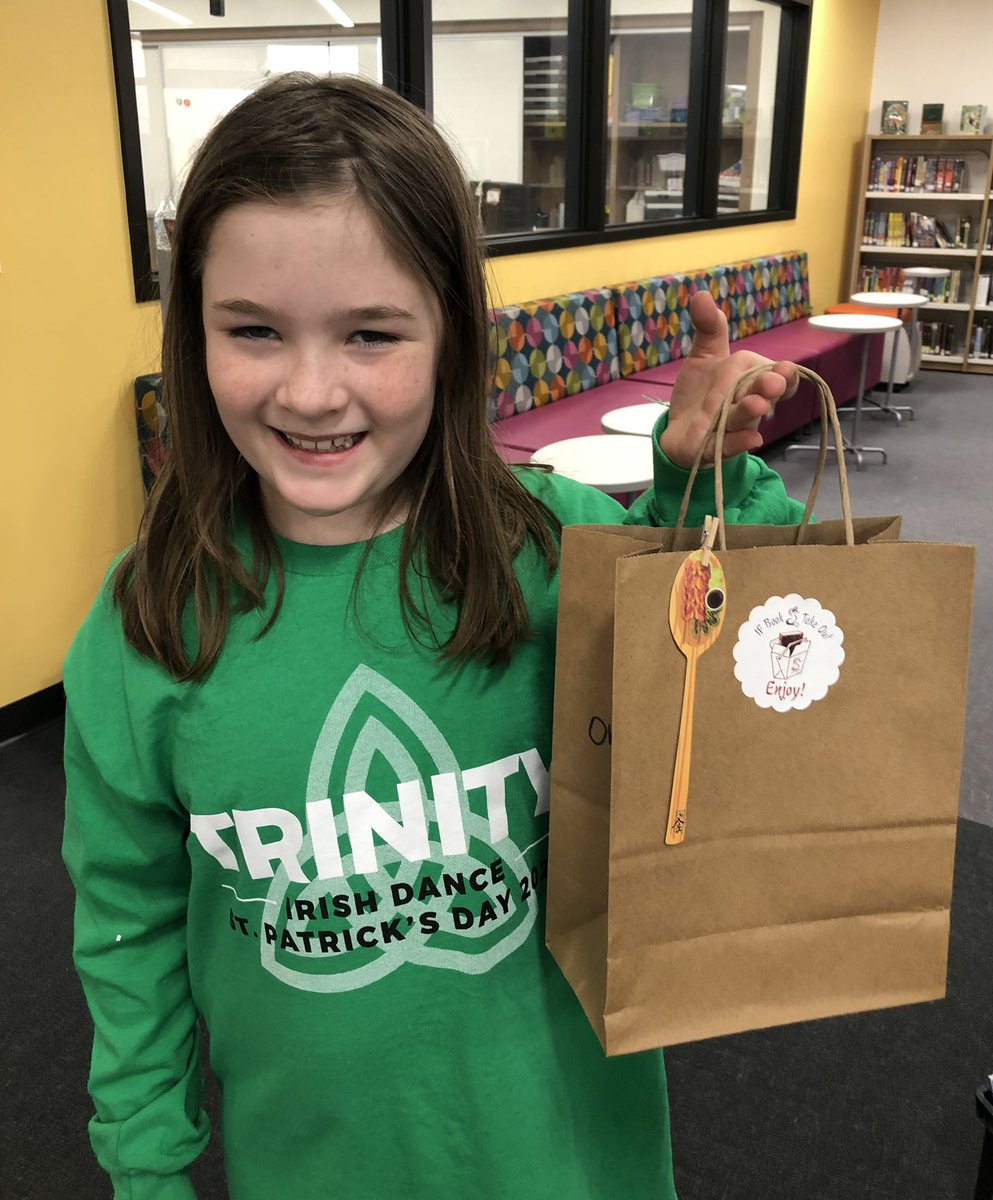 IsaacFoxLIH's tweet photo. Revamped our book matching program with a take-out theme. Your order is up! @LisaGregoireIF @JenAdamsEDU @wagnersusie123 @D95SocialMedia https://t.co/oWqjZ4kfJG