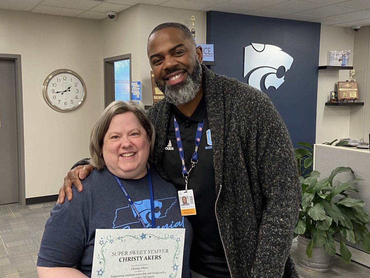 wcsCHS's tweet photo. Congratulations to this week's Super SWEET Staffer: Christy Akers https://t.co/zeoYjtIUGx