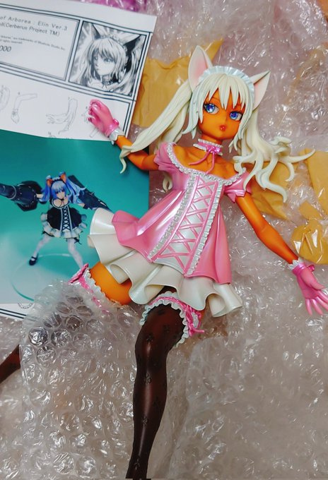 新居に持っていくフィギュアをまとめてたら褐色化させたエリーンのガレキが出てきた。嗜好というか性癖が今に至るまでブレてない自分を褒めてあげたい😎✨ 