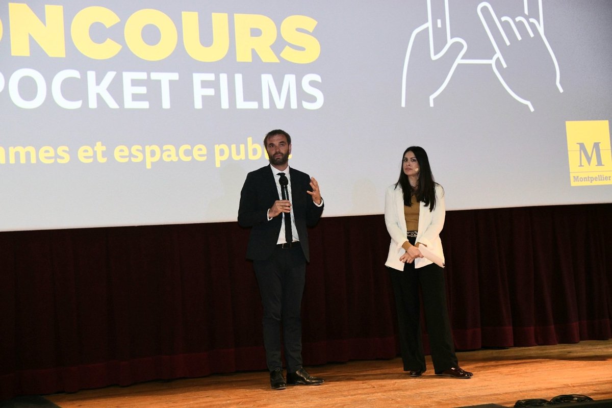montpellier_'s tweet photo. Félicitations aux gagnants du concours #PocketFilm ainsi qu'à tous les participants ! 🤩
La remise des prix s'est effectuée en présence de @MDelafosse, de @NakibFatma et @bbel34 . 🏆🎬
Retrouvez les infos et les vidéos 👉 https://t.co/tNzj6QBbmY https://t.co/dA81SMLse3
