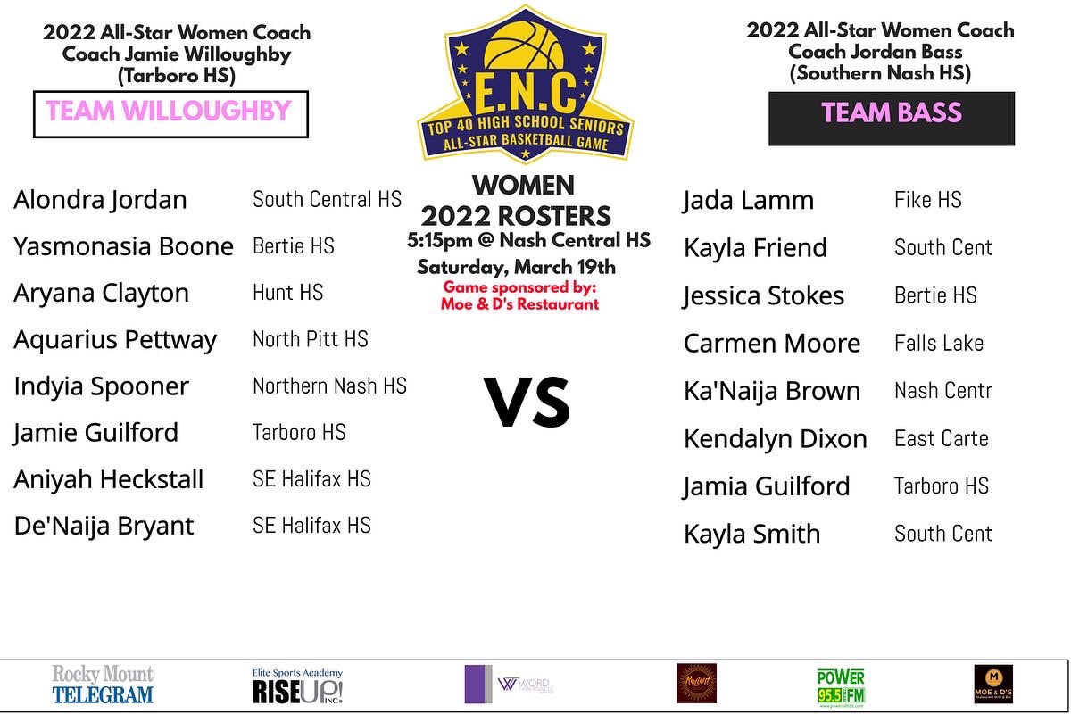 encallstargame's tweet photo. YOUR OFFICIAL 2022 ENC TOP 40 ROSTERS!! @CHC3 @Hoopfarm @coacholdschool5 @JessieHNunery @252Mixtapes https://t.co/g806CTJG4N