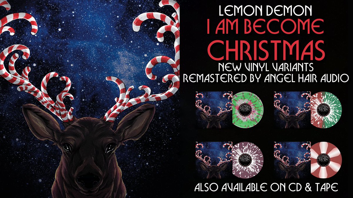 Christmas 2022 Remastered Needlejuice Records On Twitter: "It's Christmas In March! Lemon Demon's I  Am Become Christmas Is Once Again On Vinyl, Remastered By @Angelhairaudio  And Upgraded To A 12'' To Show Off That Sweet,
