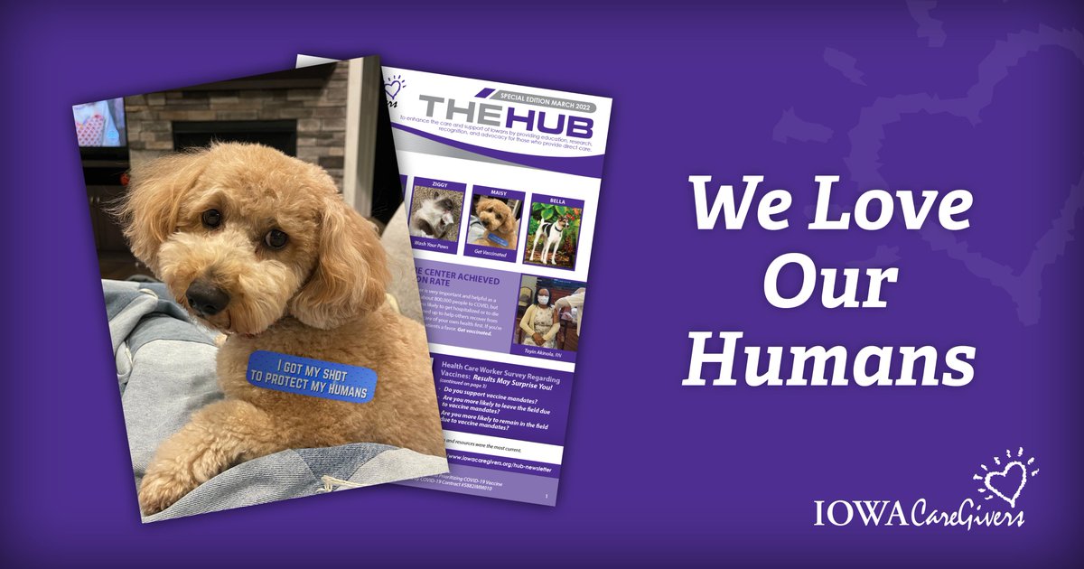 IowaCareGivers's tweet photo. Check out the latest edition of THE HUB newsletter from Iowa CareGivers!

https://t.co/8SDIlChU51 https://t.co/dGNGMTMeg0