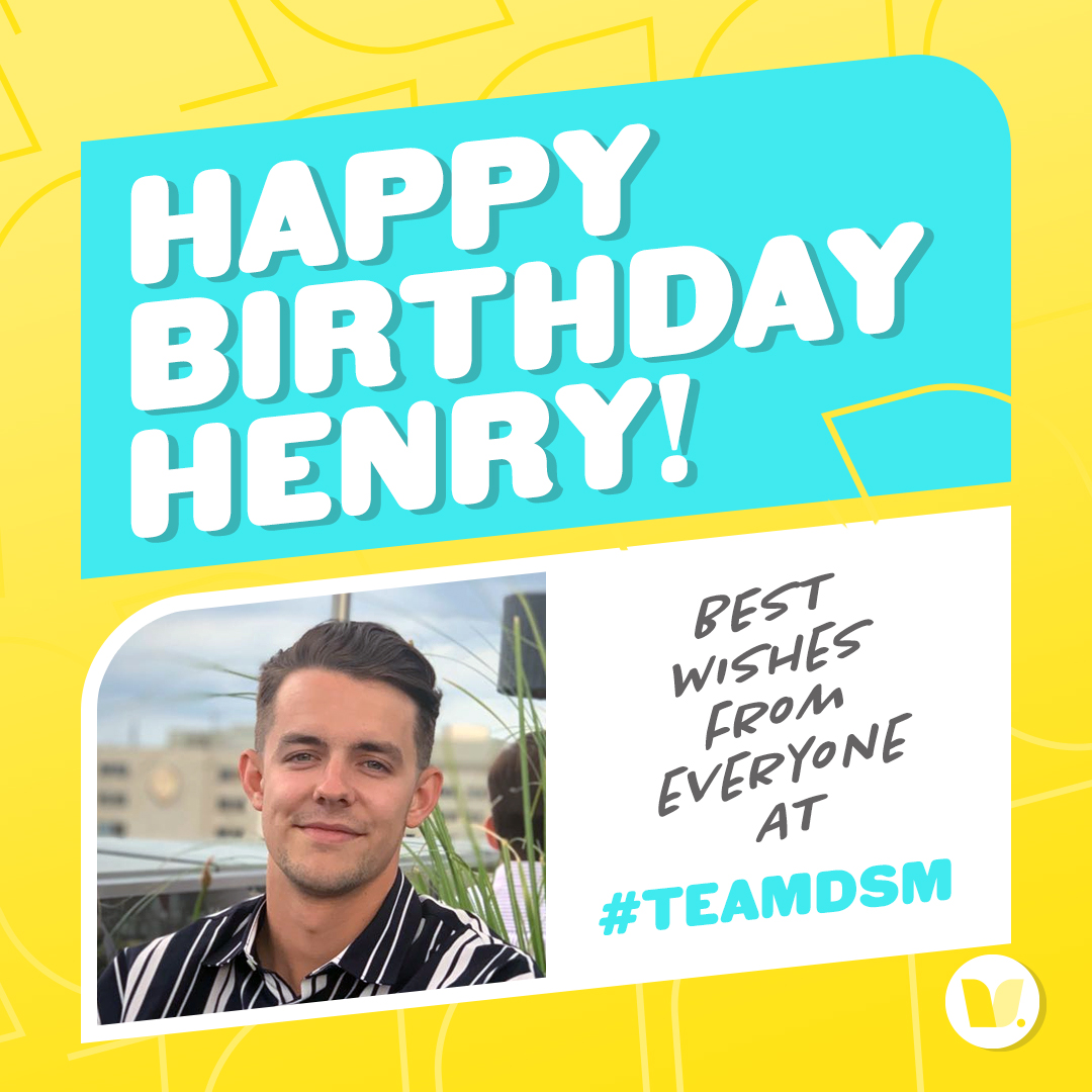 digisportsmgmt's tweet photo. Happy birthday to our newest #TeamDSM member, Henry, who also celebrates one week in his new role as Talent and Campaign Manager 🎉

Have a great day Henry! https://t.co/du88JSWJq2
