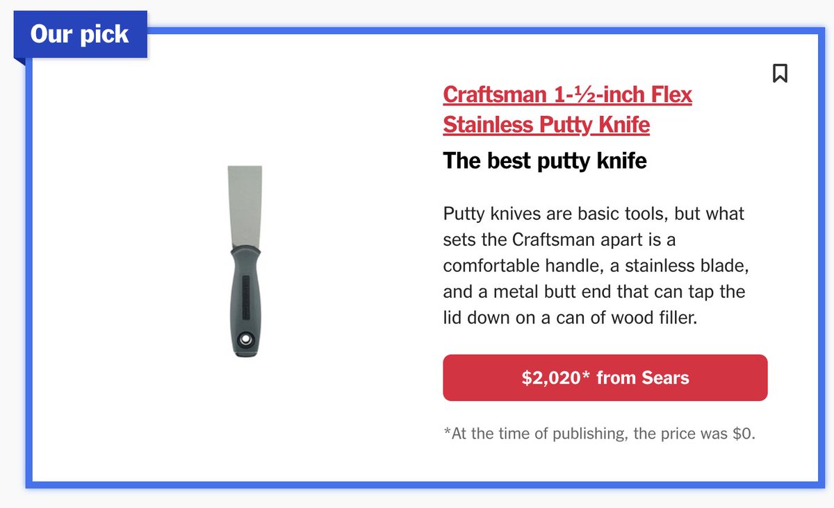 JRGould's tweet photo. Inflation is really getting out of hand... cc: @wirecutter https://t.co/Ts27XteuyH