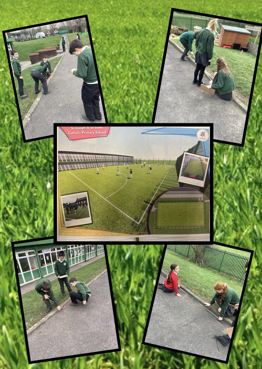 daly_mrs_'s tweet photo. For #worldmathsday #sjsbclass10 have measured and calculated the area of the top playground in preparation for our exciting, new multi-use games area @StJosephStBede #sjsbmaths #useyourmathseyes https://t.co/ilLGHAuz2r