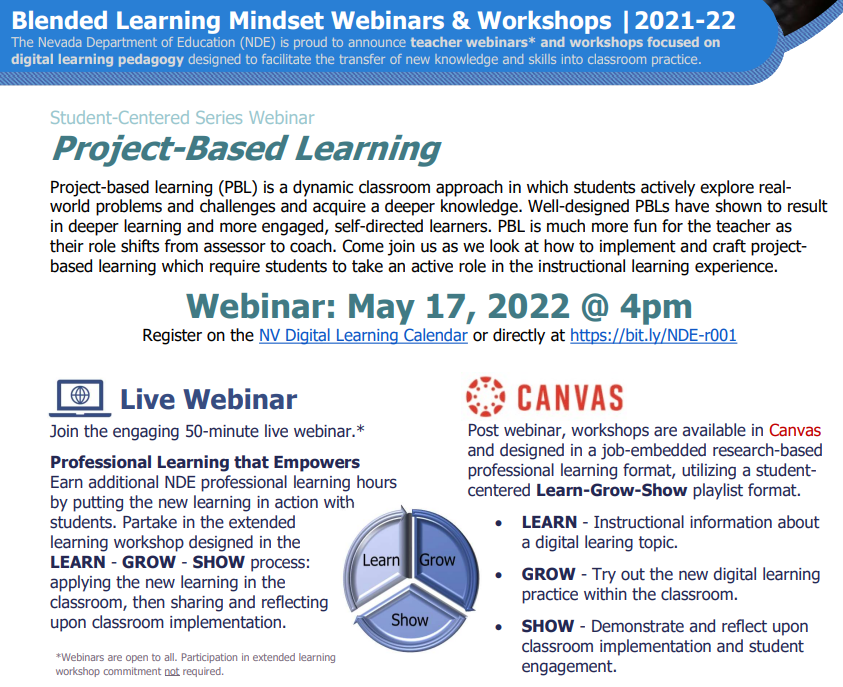 LoomisKim's tweet photo. Nevada Educators the #blendedlearning mindset webinar series continues with more #digitallearning JOIN US - Tues 05/17 at 4pm PT. Learn more & sign up at: https://t.co/9VvR1tskRX
#nvdlc #nvdigitallearning
@SocialStudiesNV
@CindiChang
@NevadaReady
@DigitalNevada
@LucasLeavitt https://t.co/Ny21Iq8FS3