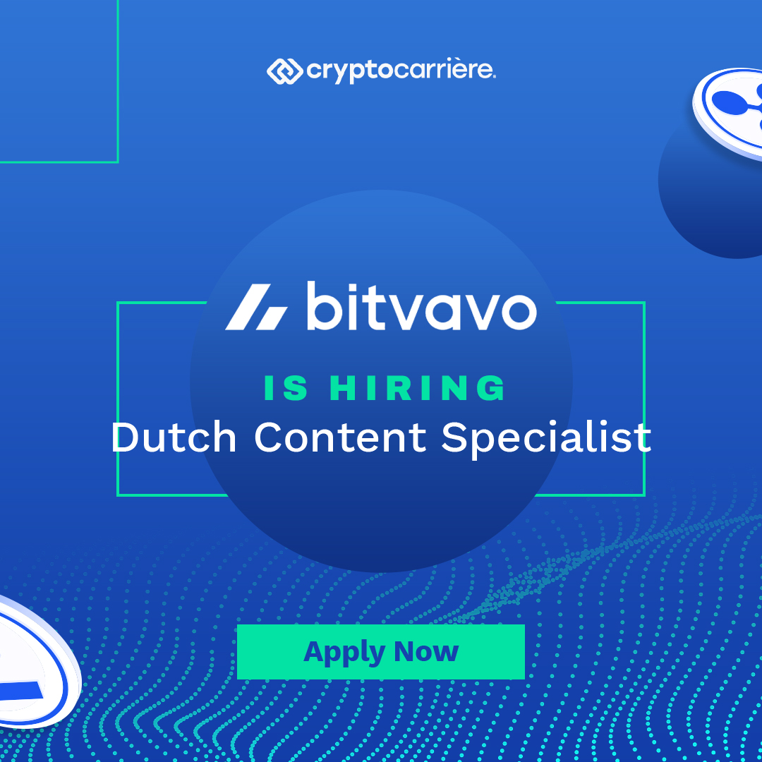 cryptovacature's tweet photo. Als de Nederlandse Content Specialist van Bitvavo ben je verantwoordelijk voor het creëren van boeiende content en communicatie voor de Nederlandse gebruikers. 

Solliciteer of tag je vriend! 

#vacature #dutchcontentspecialist #bitvavo #werk #crypto https://t.co/rPIaegnsj4