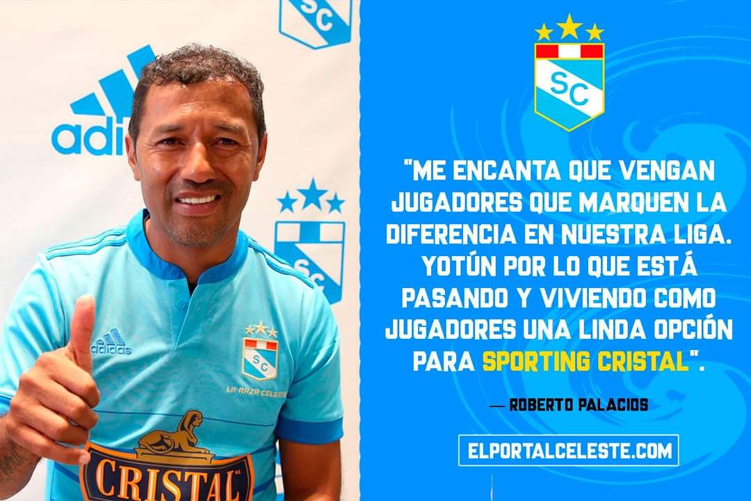 elportalceleste's tweet photo. 💪💙 Roberto "El Chorri" Palacios se mostró feliz con la llegada de Yoshimar Yotún a Sporting Cristal.
#YoshimarYotun
#RobertoPalacios
#FuerzaCristal
#SportingCristal https://t.co/agOXtNsNVN