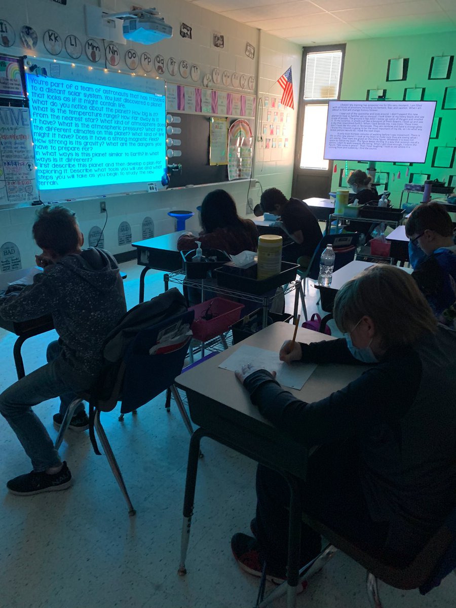 SealsStars's tweet photo. It’s an amazing feeling when your students start celebrating when they see their writing prompt! 🤩
They loved writing so much today that they were sad to go to recess &amp; asked if they could do it for homework!! Narrative writing is definitely my Stars’ favorite. #WritingWin 📝🥳 https://t.co/jmn7nqTNLa