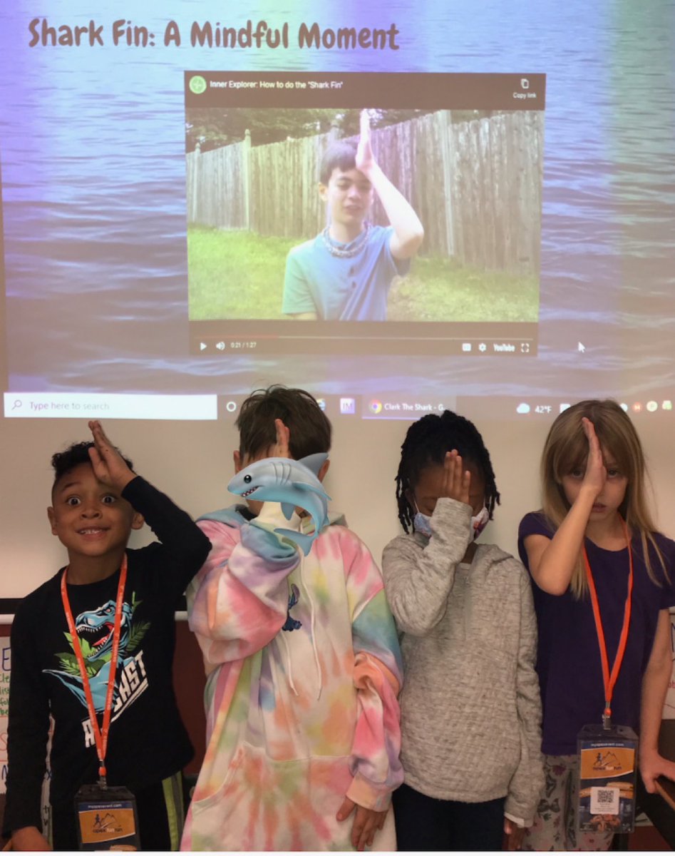 We are celebrating NISD SEL day! Ms. Kellum's first graders are practicing their 🦈'Shark Fin Breathing'🦈 as a way to calm down. Ward teachers are using meaningful coping strategies for kids!❣️@NISD_SEB @WardWranglers @NISDCounseling @Sundaydnelson @paul2215 #SELday #SELday2022